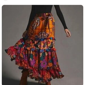 NWT Farm Rio tiered wrap maxi dress